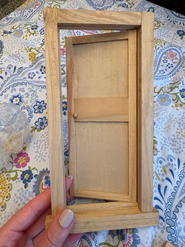 Piezas Miniatura Casa Muñecas Madera