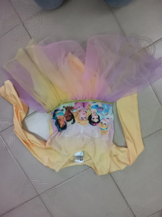 Vestido Princesas Disney Tulle talla 7años