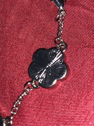 Pulsera Van Cleef & Arpels Negra y Plateada