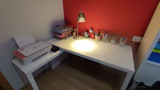 Conjunto Muebles Despacho Madera Blanco
