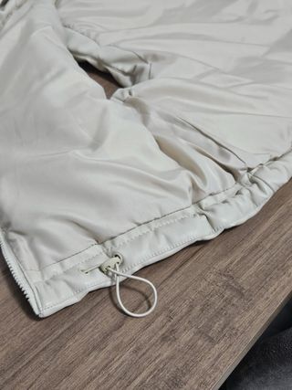 Chaleco acolchado mujer beige