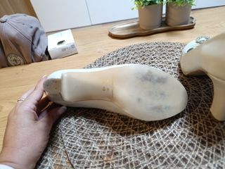 Zapatos de Novia Perla Talla 38.5 Piel