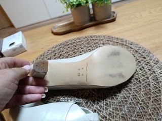 Zapatos de Novia Perla Talla 38.5 Piel