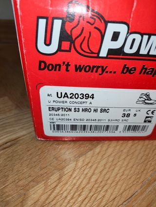 Zapatos seguridad UPower Talla 38