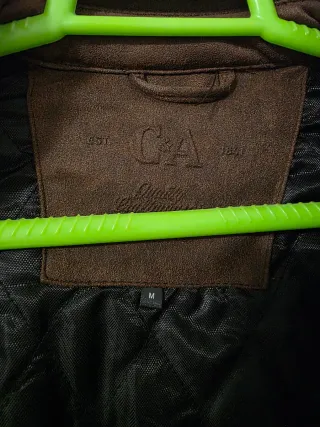 Chaqueta Cuero Sintético Marrón