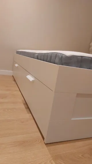 Colchón, Base con cajones, Funda nórdica IKEA 