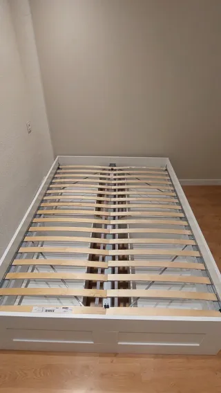 Colchón, Base con cajones, Funda nórdica IKEA 