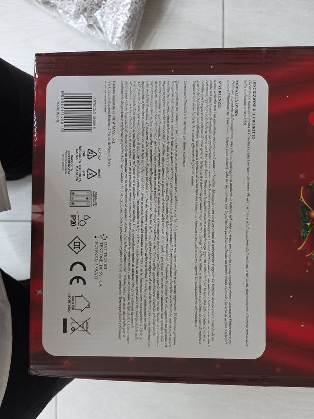 Cassetta Postale Babbo Natale Rossa e Bianca