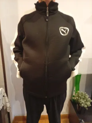 Chaqueta Puma Negra y Blanca