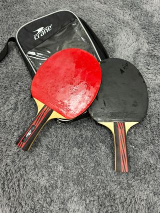 Palas de ping pong madera y goma
