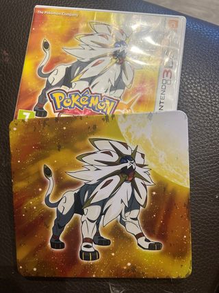 Pokemon Sol Nintendo 3DS + steelbook