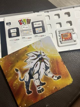 Pokemon Sol Nintendo 3DS + steelbook