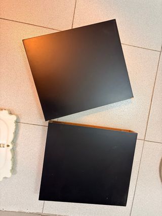 2 Estantes pared LACK Ikea negro-marrón