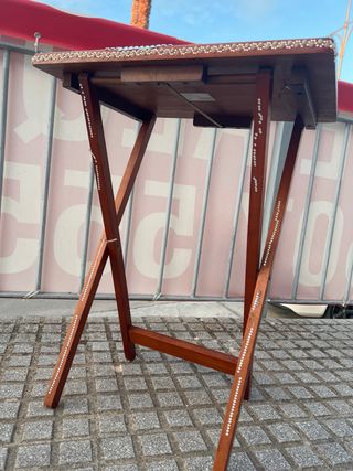 Mesita auxiliar plegable madera 66x49x38