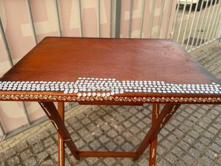 Mesita auxiliar plegable madera 66x49x38