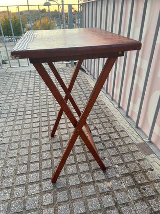Mesita auxiliar plegable madera 66x49x38
