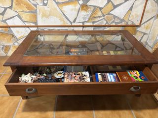 2 Butacas de madera y teka macizas