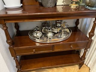 Camarera clásica madera y metal