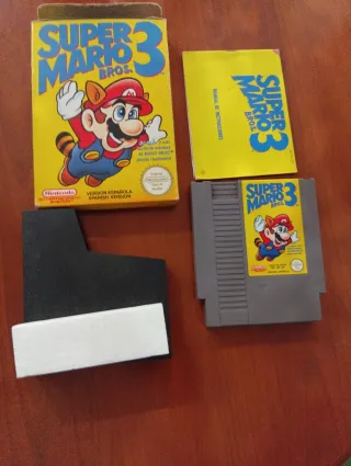 Super Mario Bros. 3 NES Caja y Manual Español