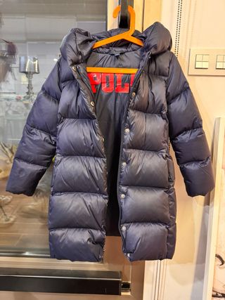 Abrigo plumífero Polo Ralph Lauren azul Talla 6