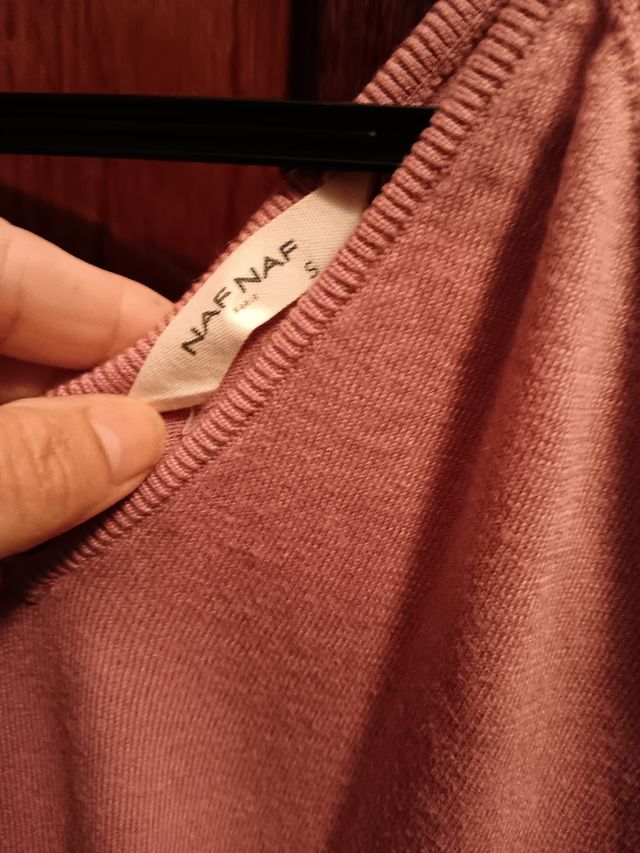 Jersey Naf Naf pico manga corta rosa