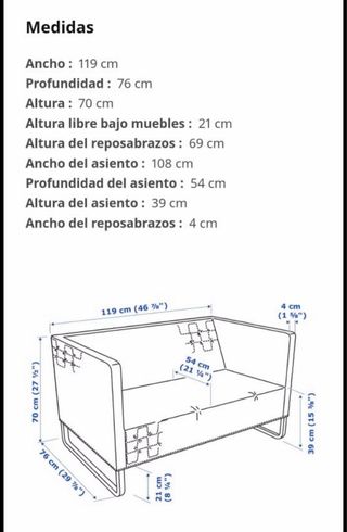 Sofá Knopparp 2 plazas