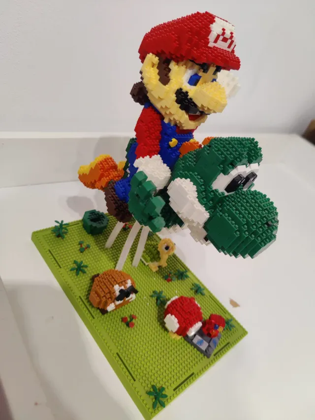 Figura Bloques Mario y Yoshi Gigante