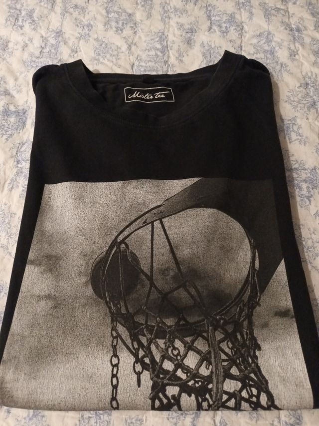 Camiseta Mister Tee Talla L Negra