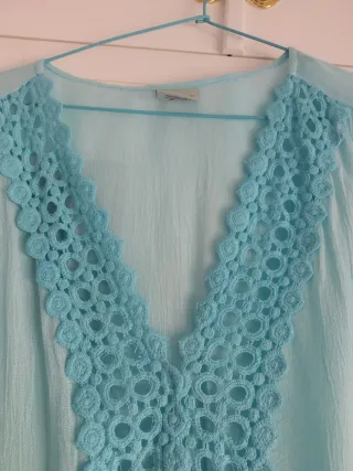 Vestido Naf Naf azul talla XXL