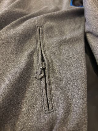 Chaqueta Adidas Vintage Gris y Azul