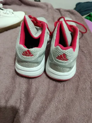 Zapatillas Adidas Mujer Talla 36 Gris/Rojo
