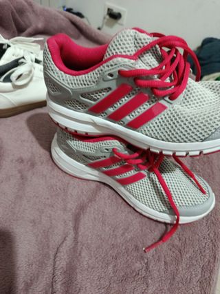 Zapatillas Adidas Mujer Talla 36 Gris/Rojo