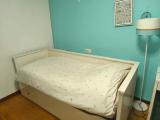Cama nido blanca Ikea con cajones