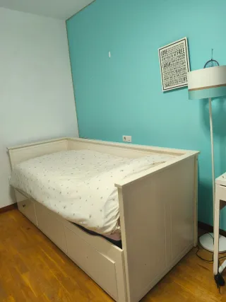 Cama nido blanca Ikea con cajones