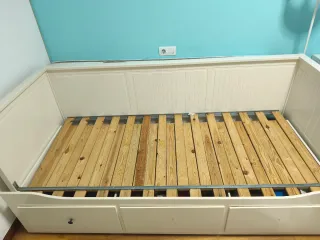 Cama nido blanca Ikea con cajones
