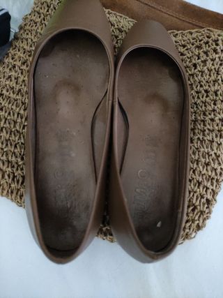 Zapatos de piel marrones talla 37