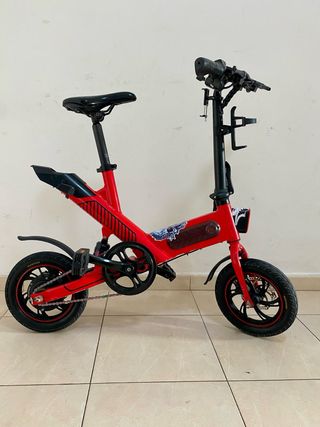Bicicleta Eléctrica Plegable Roja