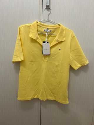Polo Tommy Hilfiger Mujer Amarillo Talla M Nuevo