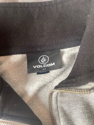 Sudadera Volcom Gris Media Cremallera Talla S