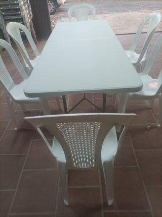 Mesa plegable 1,80 x 70 x 74 
