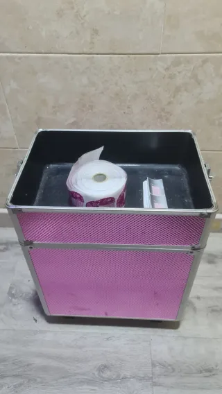 Maletín esteticista rosa