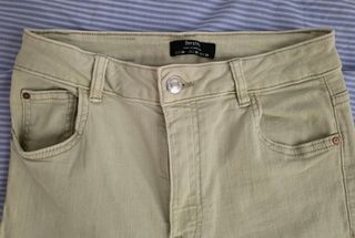 Bershka Vaqueros Verde Talla 38