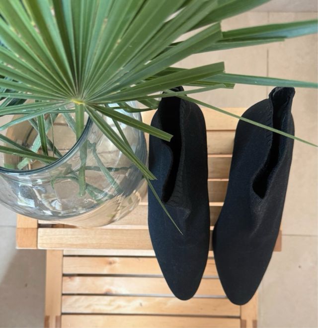 Botines Mango Negros Tacón Bloque