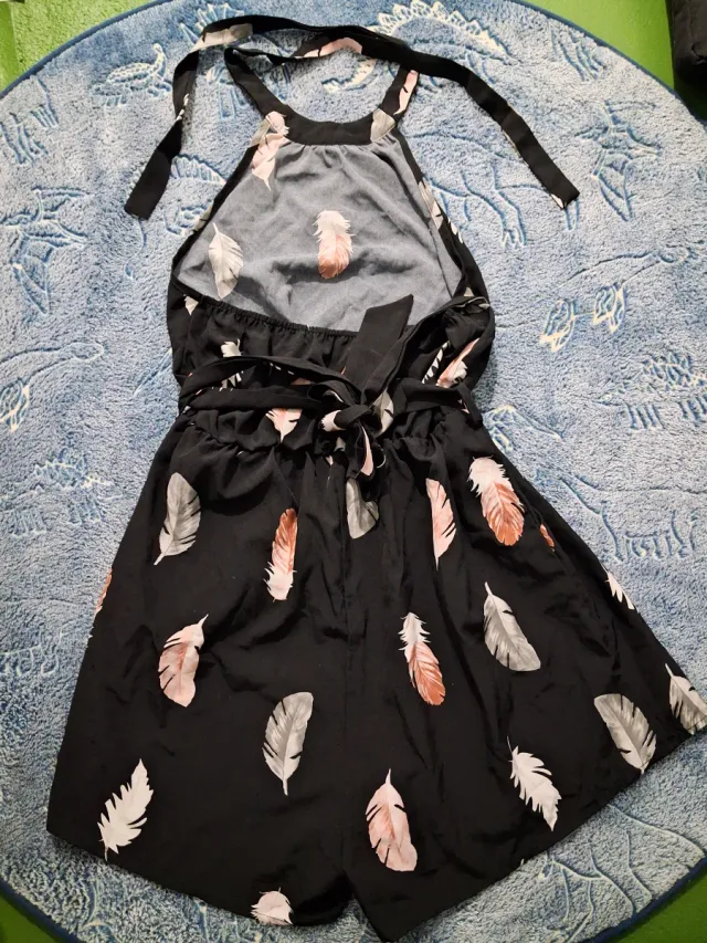 Mono corto estampado plumas talla única