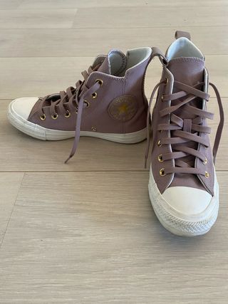 Zapatillas Converse altas rosas