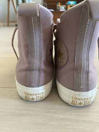 Zapatillas Converse altas rosas