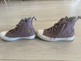 Zapatillas Converse altas rosas