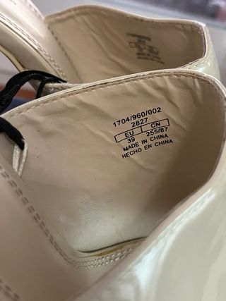 Tacones plataforma crema 
