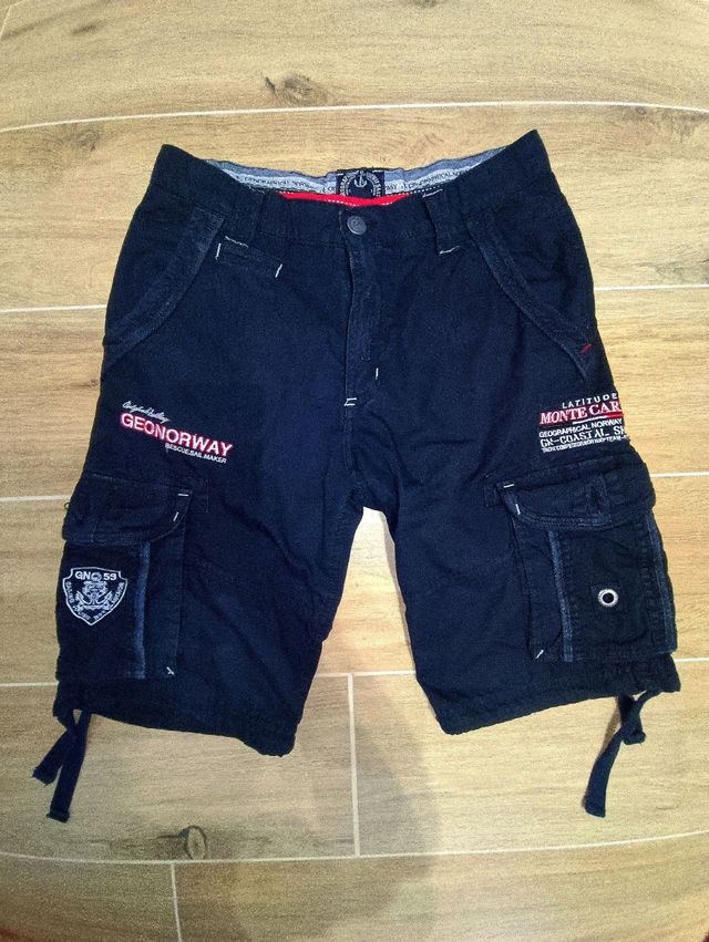 Pantalone cargo corto GEONORWAY nero