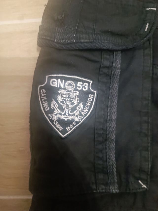 Pantalone cargo corto GEONORWAY nero